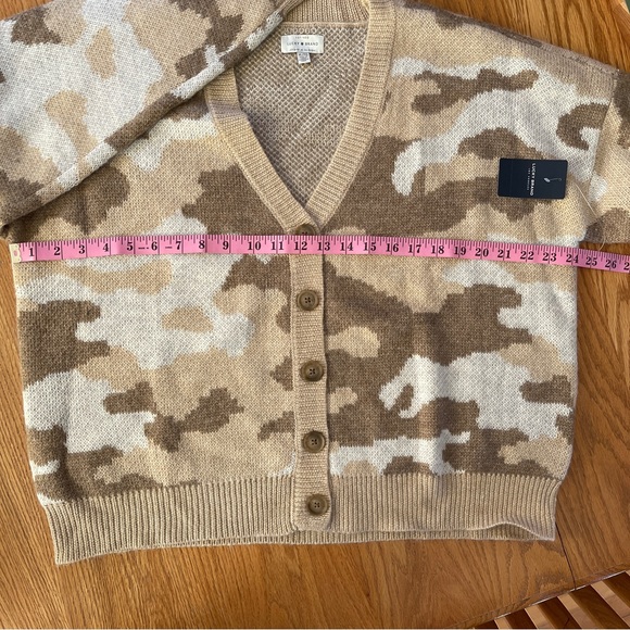 Lucky Brand Camo Cardigan Sweater XL - Picture 3 of 10